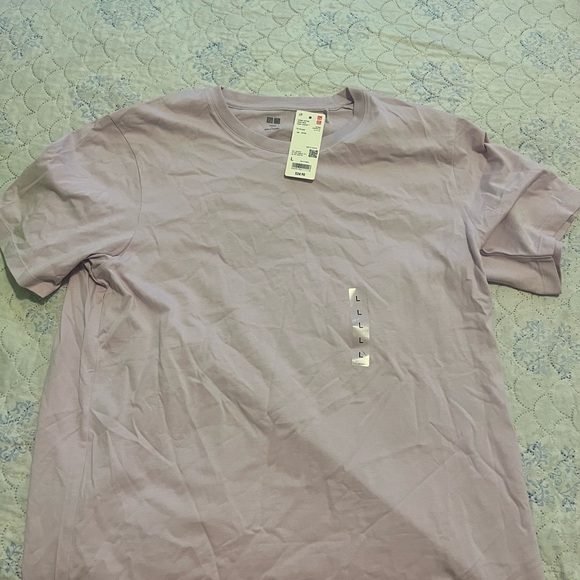 Uniqlo Men's Supima Cotton Tee - Light Purple - Picture 2 of 6